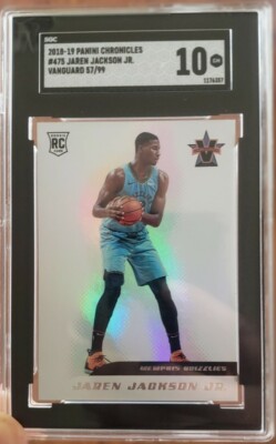Jaren Jackson JR RC 2018-19 Chronicles #475 Vanguard /99 SGC 10   GEM MINT DPOY