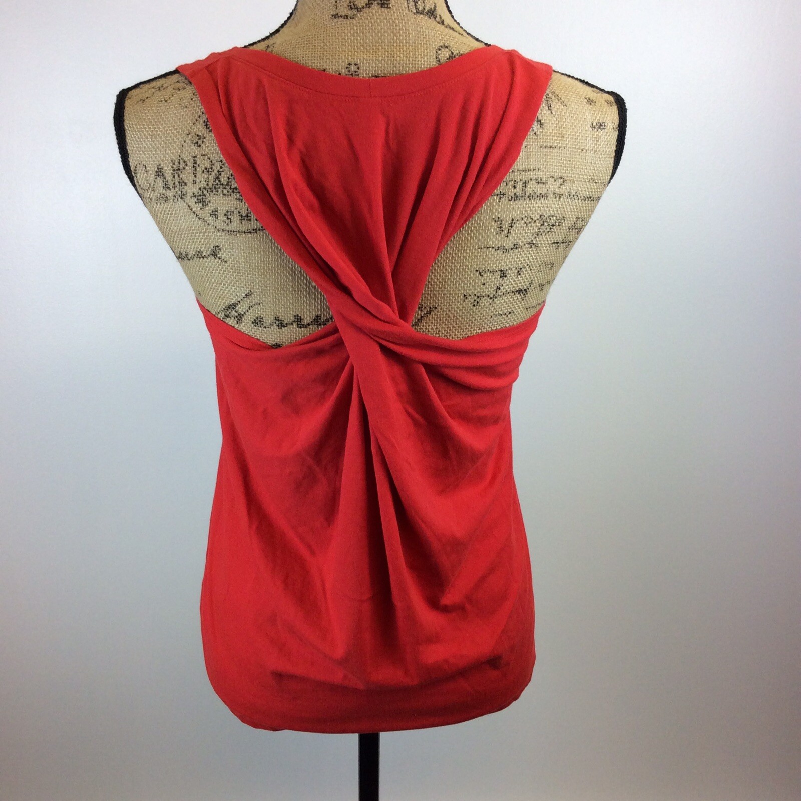 Fabletics Womens Size Small Solid Red Twist Back … - image 3