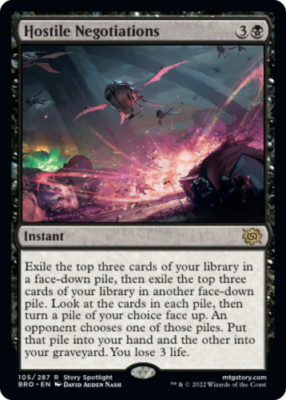 Hostile Negotiations BRO MTG 105/287 RARE M/NM