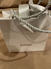 LA PRAIRIE Paper Gift Shopping Bag With Ribbon 5X 5X 3