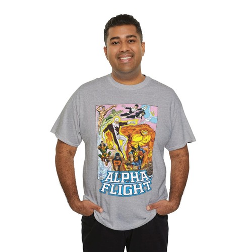Alpha Flight T-Shirt - Marvel Comics John Byrne Art - Namor & Wolverine - Picture 21 of 65
