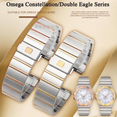 Edelstahl Uhrenarmband passend für Omega Constellation Double Eagle...