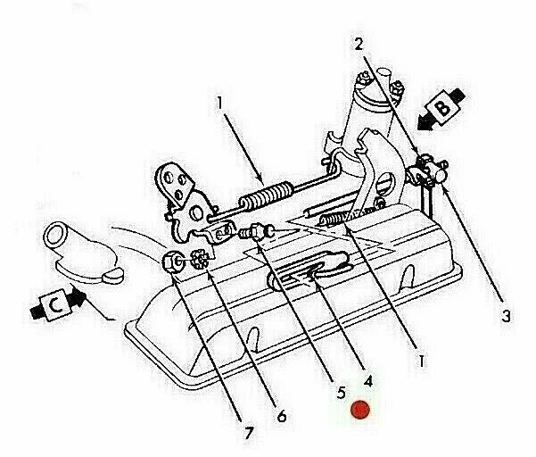 Cable de control de enlace de transmisión del acelerador del carburador perno de extremo de bola 1/4 Ford OE Foto 2 de 4