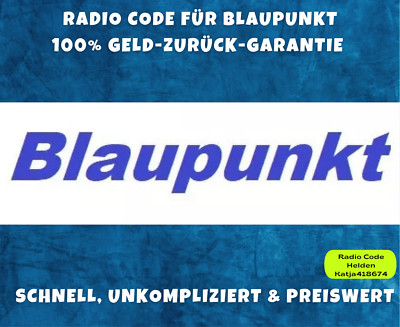 Blaupunkt radio code / key code BMW - Opel Car 300 Opel CD 300 SC 202 Car 2003