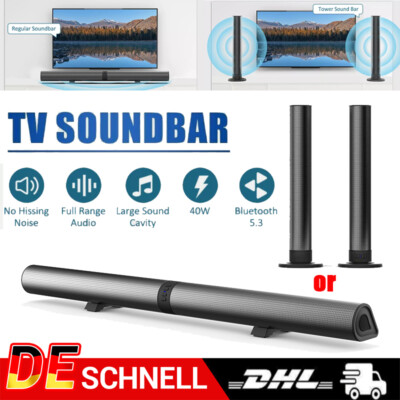 2-in-1 Soundbar mit 4 Lautsprechersystem Bluetooth 5.3 TV Heimkino 3D Surround