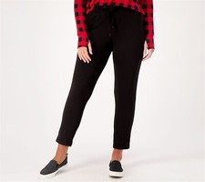 Cuddl Duds Comfortwear Slim Pants Black L NWOT 835