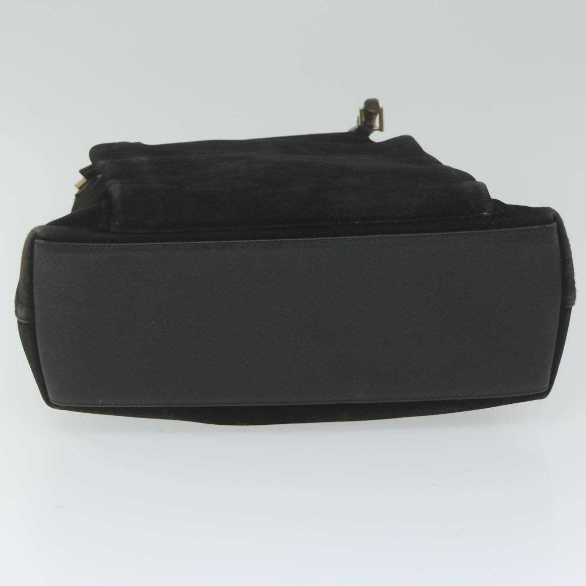 新品タグ付き kumeクメネイビー ベスト sサイズ GUCCI Bamboo Hand Bag Suede Black 002.2122.0506 Auth ar11121