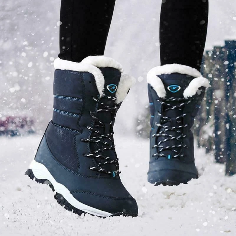 Botines De Mujer Zapatos De Plataforma Botas Invierno Calzado Para Nieve Y  Agua