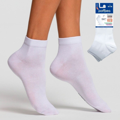 POMPEA 3 er Pack Herren  Damen Sport Fahrrad Socken Gr.36-45 Baumwolle Unisex