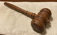 Vintage 10 Inch Wooden Judge s Gavel