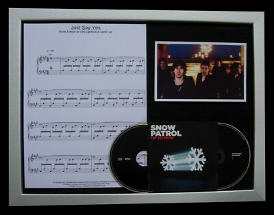 SNOW PATROL Just Say Yes LTD TOP QUALITY MUSIC CD FRAMED DISPLAY+FAST WORLD SHIP