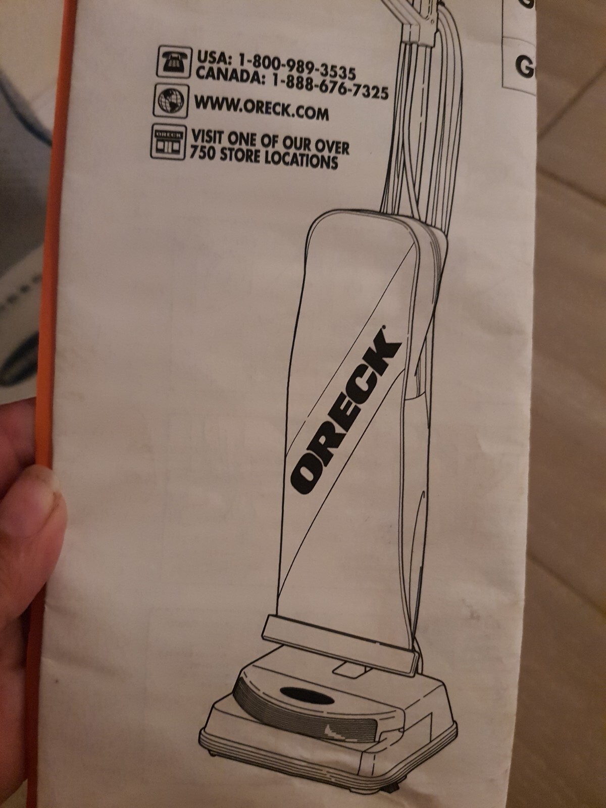 Oreck XL2 Upright Vacuum Xtended Life w 14 Bags Lightweight tested