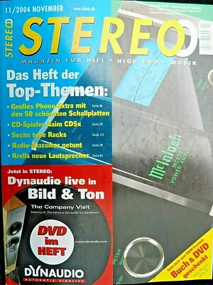 STEREO 11/04, McINTOSH C 46 AC,MC 252 AC, SANSUI TU X1, PIEGA XS 4 MK II,P SUB 1