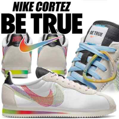 Nike Cortez Be True 2022 Summit White Black MultiColor DR5491-100 Men 10 Shoes