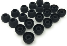 10 Pairs  Premium Silicone Replacement Earbuds  Ear Tips Covers - Black