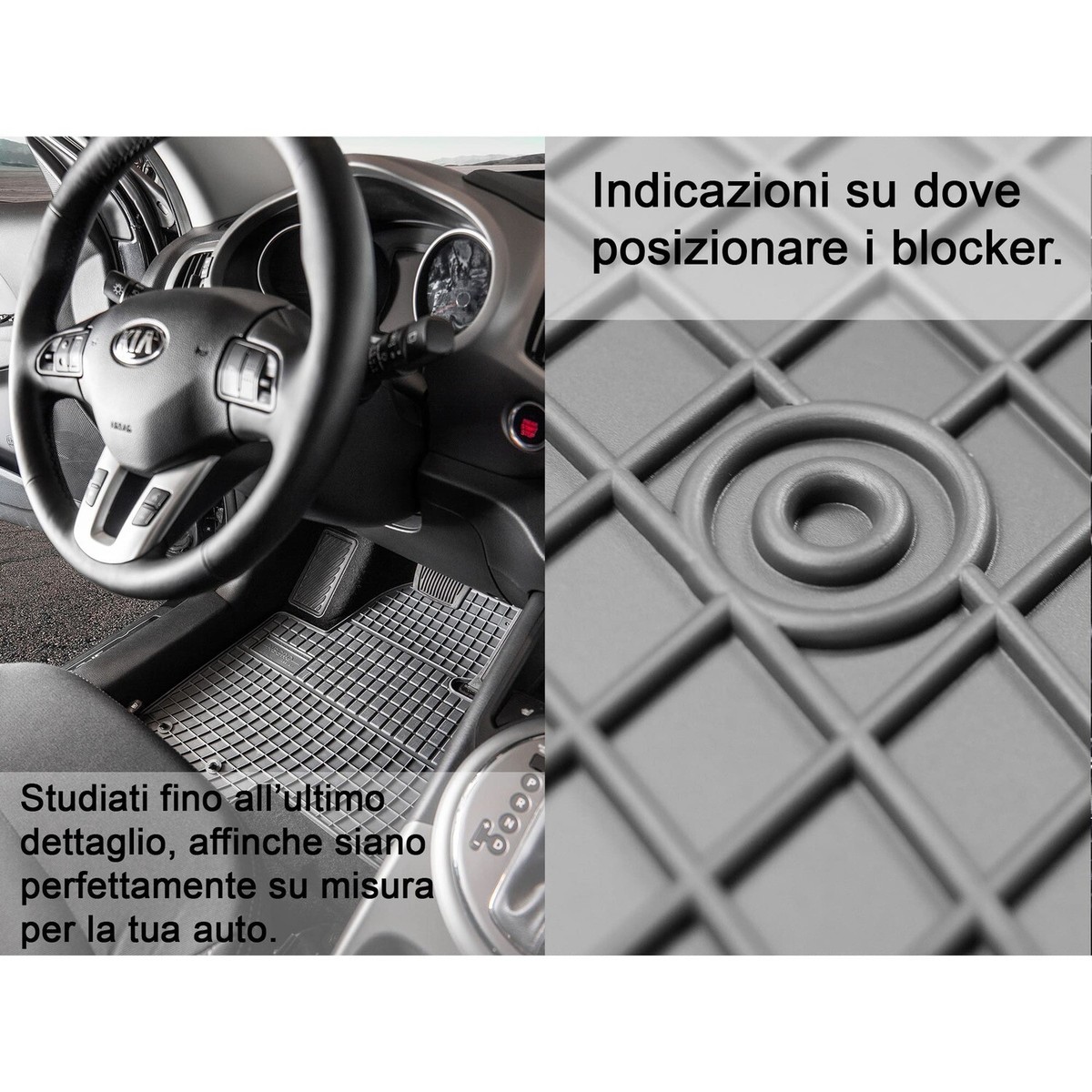 Juego De Alfombrillas De Goma A Medida Para FORD C-Max 2010-2019 | 4 Piezas Negras | Frogum