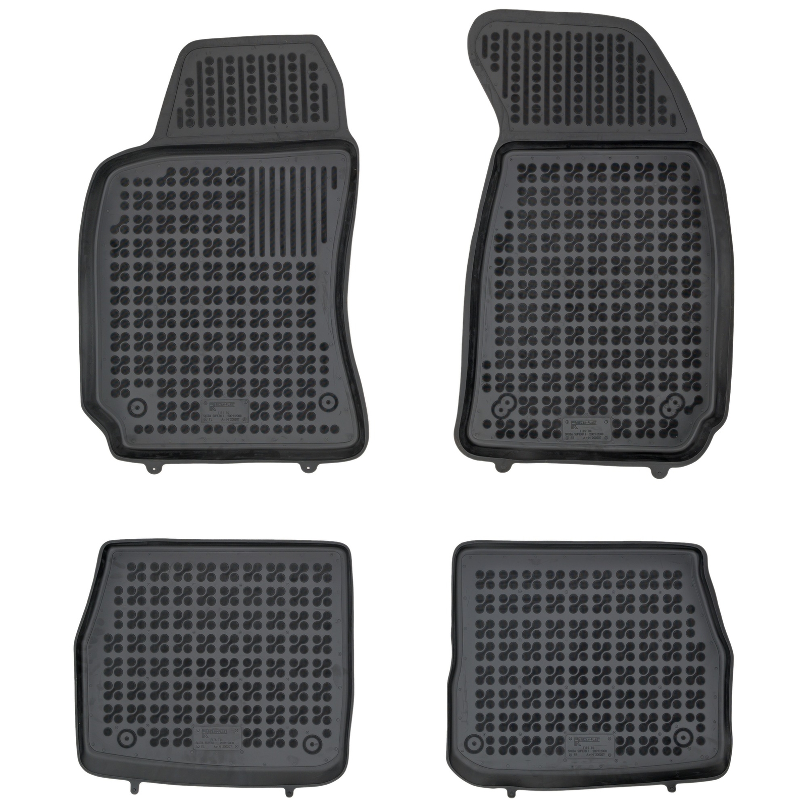Tapis de sol caoutchouc Skoda Superb I imperméable contre la boue