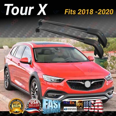 Fits Buick REGAL Tour X 18-20 Black Roof Rack Baggage Luggage Cross Bar Crossbar