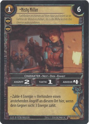 TCG 307  ''Wars'' Incursion Decipher Misty Miller 1F16 Foil