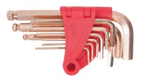 KS Tools Bronzeplus Innensechskant-WinkelstiftschlüSsel-Satz, 9-Tlg.Kugelkopf (