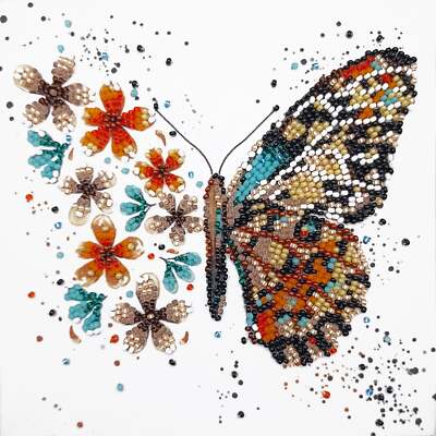 Abris Art Mini Bead embroidery kit - Tigre wings AM-239