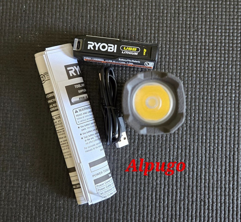 RYOBI FVL51K 600 Lumens USB Lithium Compact Flashlight Kit NEW eBay