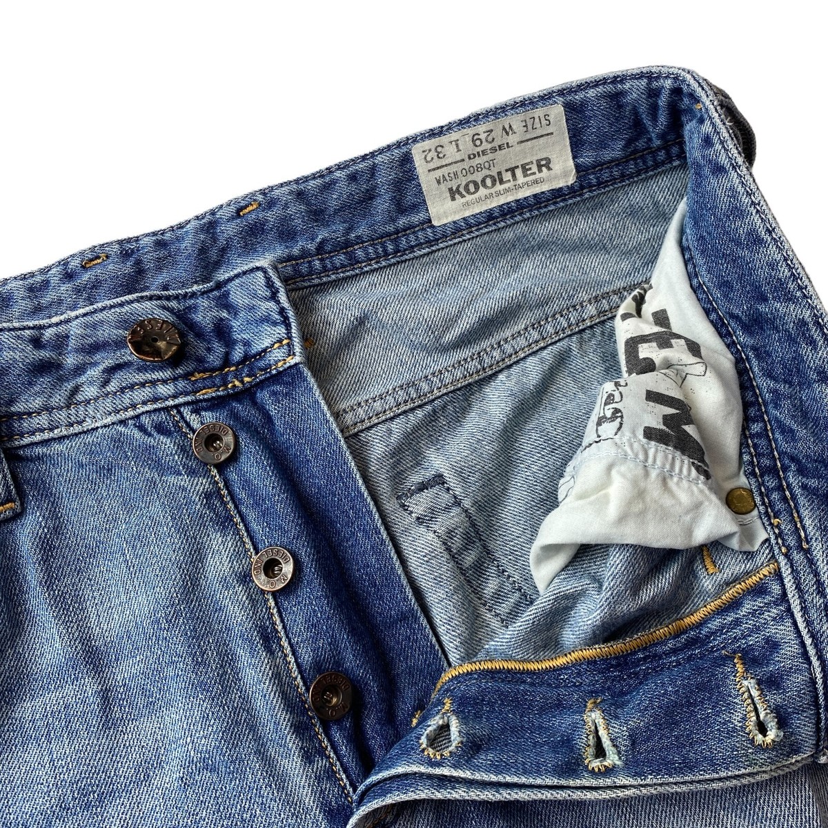 Diesel KOOLTER Blue Regular Slim Tapered Fit Jeans W29 L32 Diesel KOOLTER Blue Regular Slim Tapered Fit Jeans W29 L32