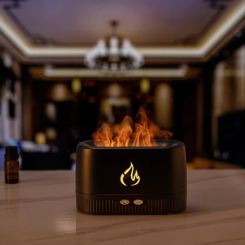 Portable flame aromatherapy machine aroma diffuser atomizer air flame humidifier - Picture 11 of 13