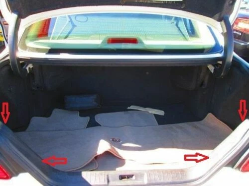 Rede de carga organizadora de malha estilo envelope tronco traseiro para INFINITI Q45 1990-2006 - Imagem 2 de 3