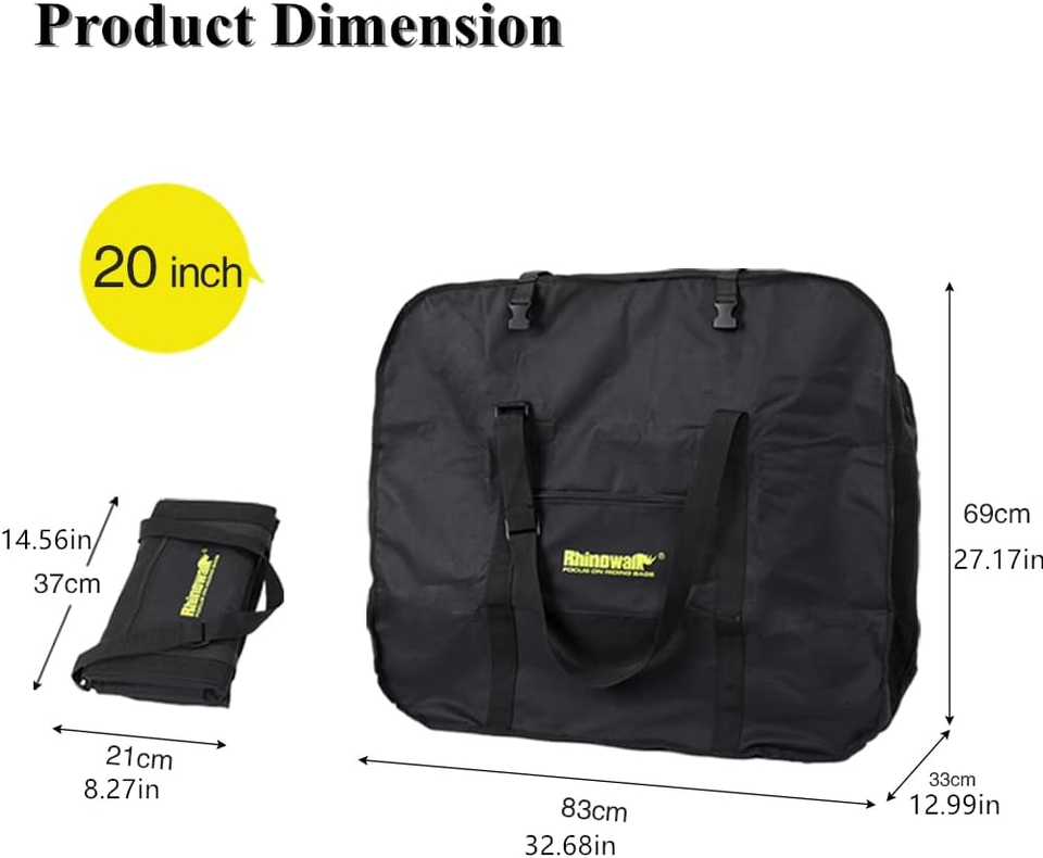 20Inch Folding Bike Bag Bicycle Carry Bag Bike Travel Carrying Case
