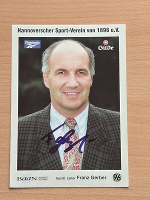 Franz Gerber Hannover 96 Autogrammkarte original signiert #S7627