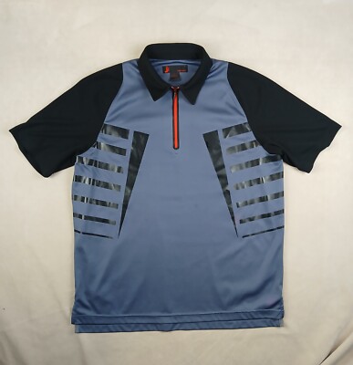 Jamie Sadock Large Mens Shirt Polo 1/4 Zip FLAWS 23x28