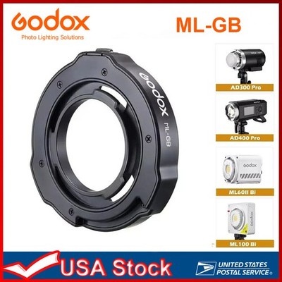 Godox ML-GB Bowens Mount Adapter Ring for ML100Bi ML60IIB AD300Pro AD400Pro ML30