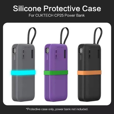 Silikon Schutzhülle Soft Cover für CUKTECH CP25 Mobile Power Bank Portable Skin