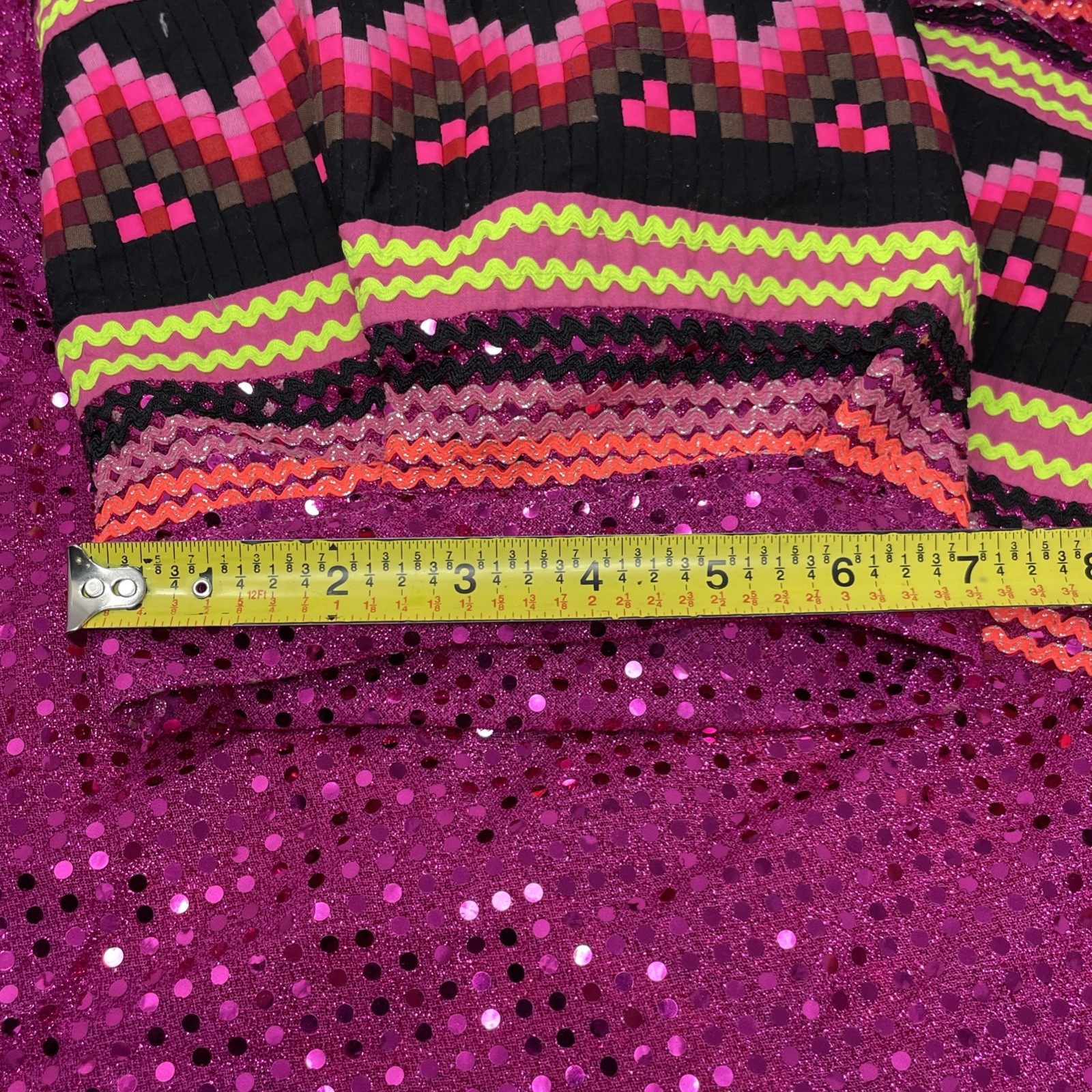 Handmade Iridescent Sequined Patchwork Pullover T… - image 16