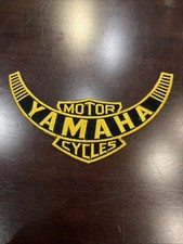 Vintage YAMAHA Motor Cycles Jacket Iron-On Sew-On Patch 6" x 4" NEW