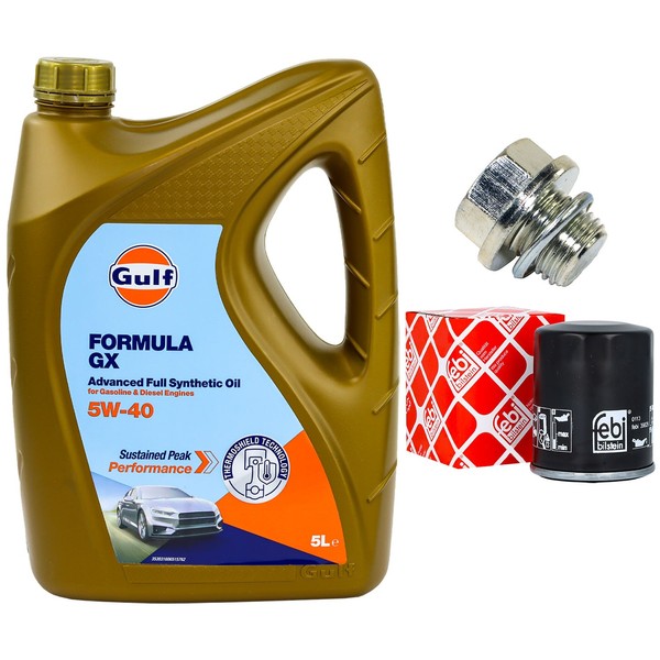 MotoröL Filter Set 5W-40 5 Liter + ÖLablassschraube FüR Suzuki Liana Ignis I II-image