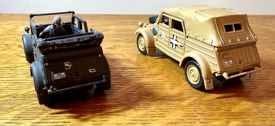 TWO (2) 1:43 GERMAN VEHICLES - KUBELWAGENS - HONGWELL - Image 2 of 4