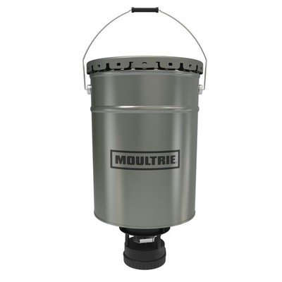Moultrie 40lb All-in-One Hanging Deer Feeder - 40lb Capacity - Metal Hopper -...