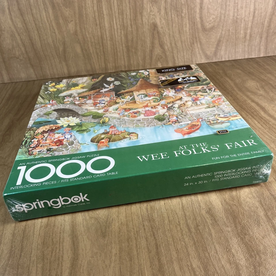 Vtg Springbok At the Wee Folks Fair 1000 Pc King Size Jigsaw Puzzle New Sealed - Image 4 of 4