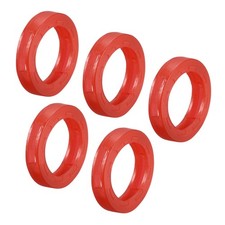 20 x Key Cap Cover Rings 24mm Keys Identifier Coding Tags Silicone Sleeve Red