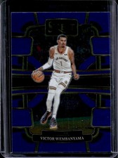 2023-24 Panini Select Victor Wembanyama Blue Retail RC Concourse #87 Spurs