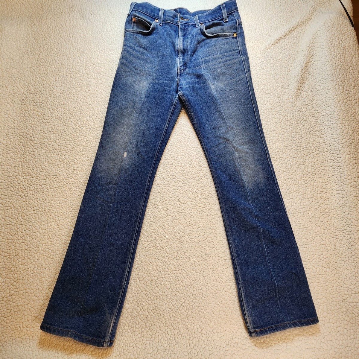 Vintage Levis 517 Jeans Mens 34x34 Bootcut Denim Cowboy Black Tab