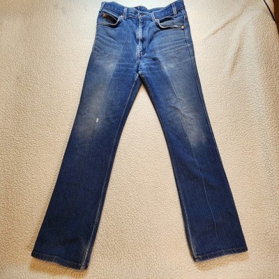 Vintage Levis 517 Jeans Mens 34x34 Bootcut Denim Cowboy Black Tab