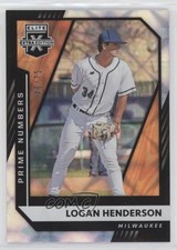 2021 Panini Elite Extra Edition Prime Numbers B 40/71 Logan Henderson #116 04at