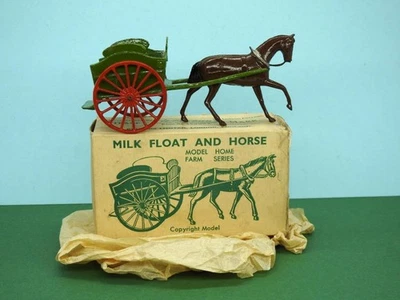 Britains 1933 Boîte N°45F Modèle en Plomb Agricole Home Farm Série Lait & Cheval - Photo 1/4