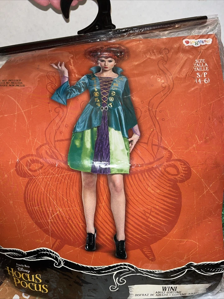 Disfraz Disney Hocus Pocus Mujer Talla Pequeña 4-6 Windifred Sanderson Bruja Foto 3 de 4
