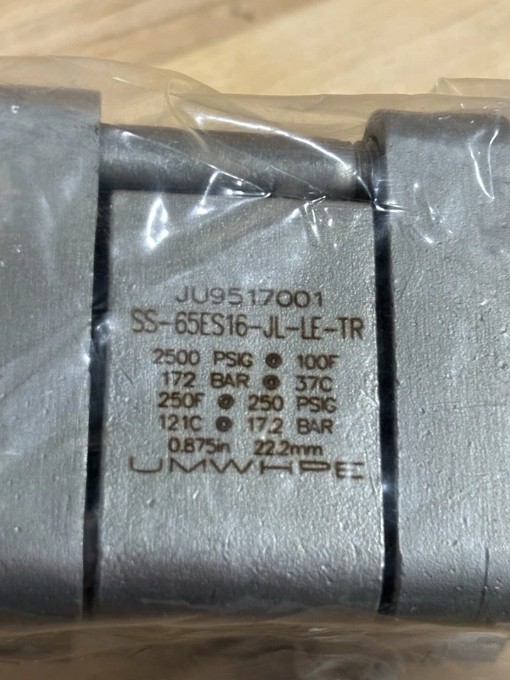 Новый шаровой клапан SWAGELOK 1 дюйм соединение труб SS-65ES16 нержавеющая сталь 2500 фунтов на кв. дюйм - Изображение 3 из 4