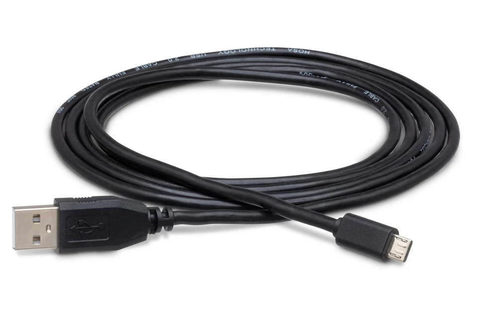 Hosa High Speed USB, Type A To Micro-B, 6 Foot Cable - Image 2 of 2