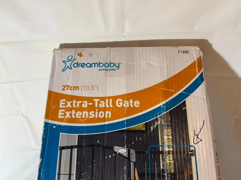 Dreambaby Extra Tall Gate Extension (Black) - 27cm (10.5") - Model F194B - New
